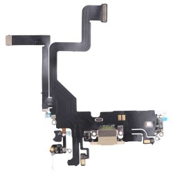Apple iPhone 14 Pro Charging Port Flex Cable Module - Gold