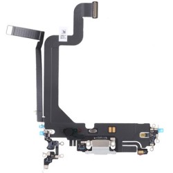 Apple iPhone 14 Pro Max Charging Port Flex Cable Module - Silver