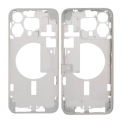 Front Frame Middle Chassis For Apple iPhone 15 Pro White | ORIGINAL
