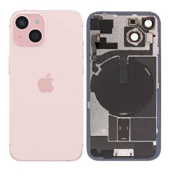 Apple iPhone 15 Rear Housing Battery Door - Pink Apple iPhone 15 Rear Housing Battery Door - Pink