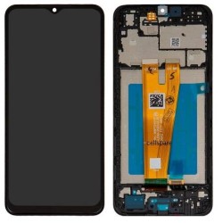 Samsung Galaxy A04 LCD Screen With Frame White | ORIGINAL