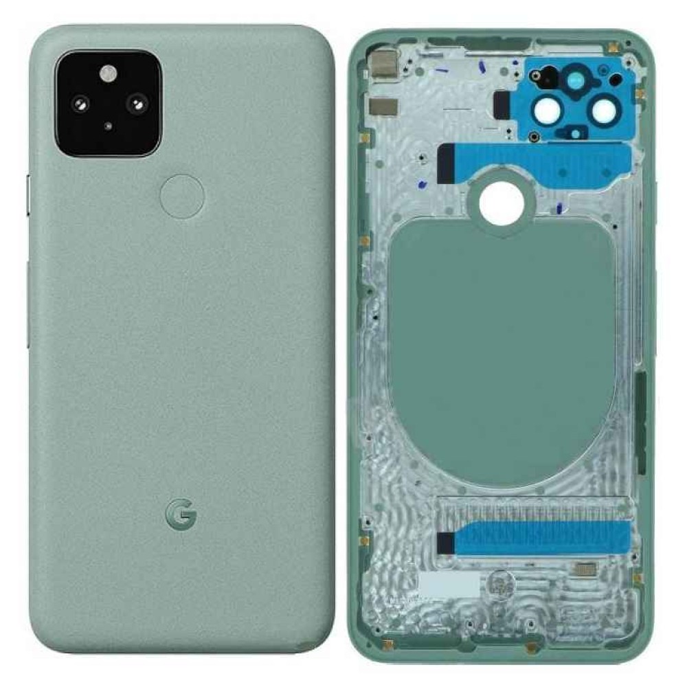 Google Pixel 5 Rear Housing Panel Battery Door Module - Sorta Sage 