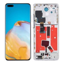 Huawei P40 Pro LCD Screen With Frame Module - Silver