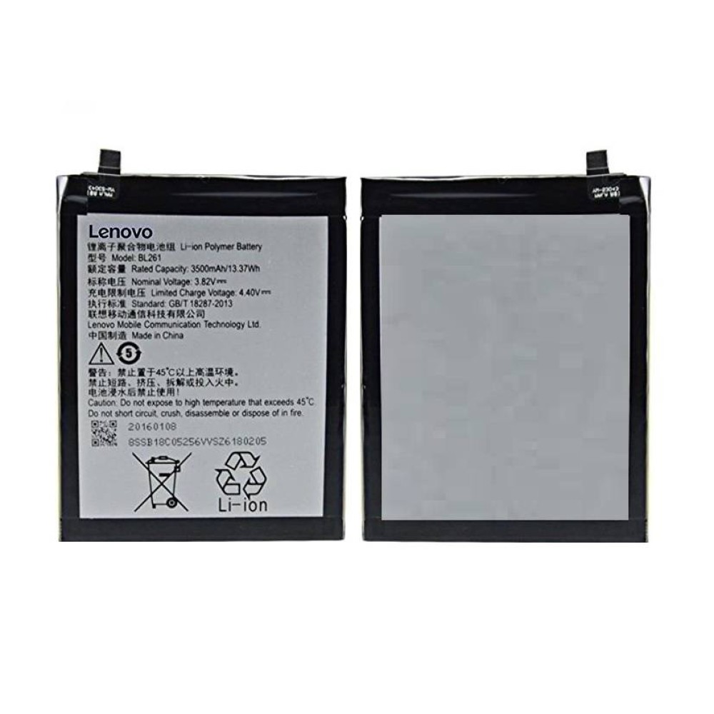Lenovo K5 Note Battery Mah BL287 For Lenovo Battery BL287 For - Technical View