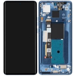 Motorola Edge 40 LCD Screen With Frame Display Module - Lunar Blue