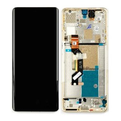LCD Screen Display With Frame For Motorola Edge 50 Pro Vanilla Cream | ORIGINAL