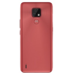 Motorola Moto E7 Rear Housing Panel Module - Satin Coral