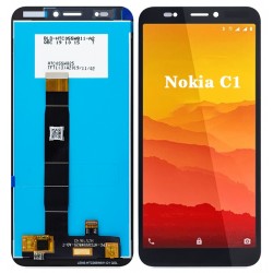 Nokia C1 LCD Screen With Digitizer Module - Black