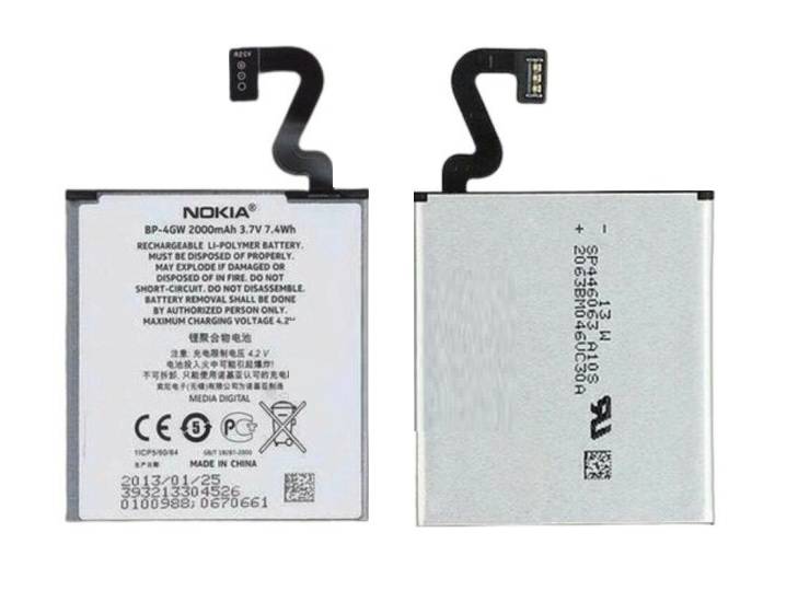 Batteria CellePhone Per Nokia Lumia 920 | Li-Polymer 2000 MAh | Sostituisce BP-4GW | Alta Capacità