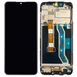 Realme C25s LCD Screen With Frame Module - Black