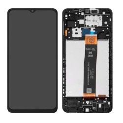 Samsung Galaxy A12 Nacho LCD Screen With Frame Black - ORIGINAL