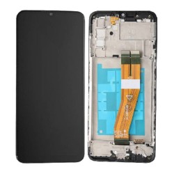 Samsung Galaxy M04 LCD Screen Display With Frame Black - ORIGINAL