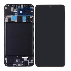 LCD Screen Display With Frame For Samsung Galaxy M10s Black | ORIGINAL