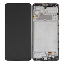 Samsung Galaxy M32 LCD Screen Display With Frame Black - ORIGINAL