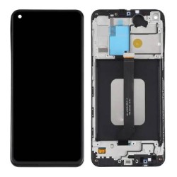 LCD Screen Display With Frame For Samsung Galaxy M40 Black | ORIGINAL