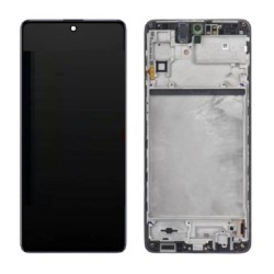 Samsung Galaxy M51 LCD Screen With Frame - Black