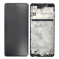 Samsung Galaxy M62 LCD Screen With Frame Module - Black