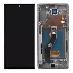Samsung Galaxy Note 10 Plus LCD Screen Display With Frame Silver - ORIGINAL
