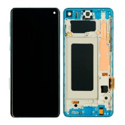 LCD Screen Display With Frame For Samsung Galaxy S10 Blue | ORIGINAL LCD Screen Display With Frame For Samsung Galaxy S10 Blue | ORIGINAL
