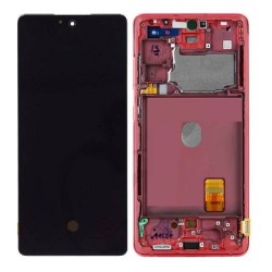 LCD Screen With Frame For Samsung Galaxy S20 FE 5G Red | ORIGINAL
