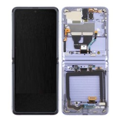 LCD Screen Display With Frame For Samsung Galaxy Z Flip 5G Grey | ORIGINAL