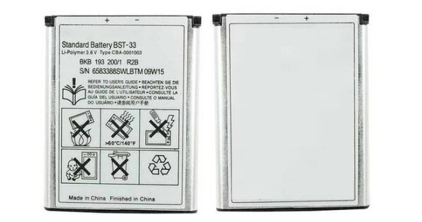 Batteria Al Litio Sostitutiva 900mAh Per Sony Ericsson - Modelli C702, K800i, W595 E Altri (BST-33) - 3