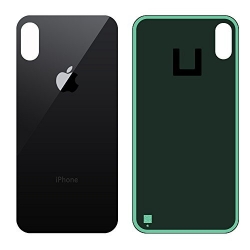 Apple iPhone X Battery Door Glass Module - Black