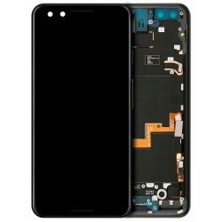 Google Pixel 3 LCD Screen Display With Frame - Black