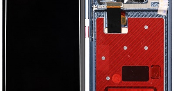 Huawei Mate 20Pro フロントパネル フレーム付き ハウジング 修理用部品 交換用パーツ ファーウェイ メイト20プロ LYA-L29 LYA-L09 ガラス割れ 液晶割れ