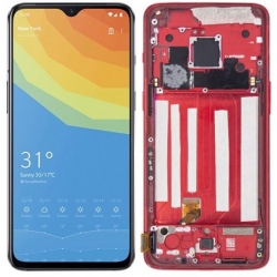 Oneplus 7 LCD Screen With Frame Module - Red