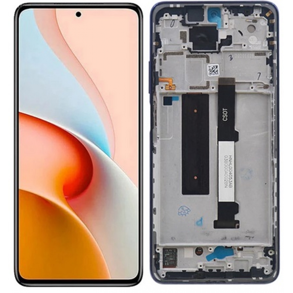 Écran LCD Complet Avec Châssis Pour Xiaomi Redmi Note 9 Pro 5G - Neuf Original