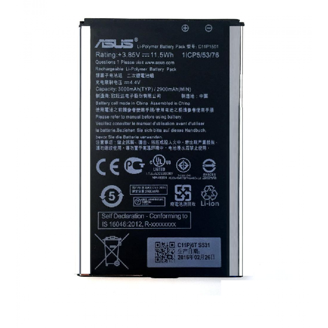 Asus Zenfone 3 ZE520KL 3 Battery Replacement Best Price - Cellspare