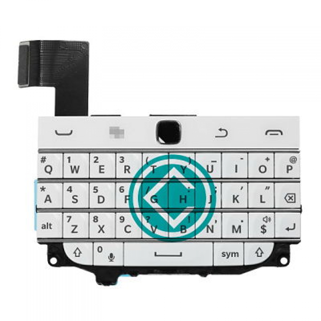 Blackberry classic q20 keypad with flex cable module white cellspare