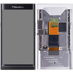 Blackberry Priv LCD Screen With Front Housing Panel Module - Silver