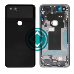 Google Pixel 2 Rear Housing Panel Battery Door Module - Black