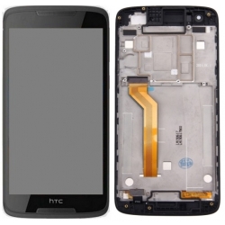 HTC Desire 828 LCD Screen With Front Housing Module - Black
