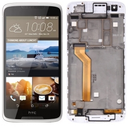 HTC Desire 828 LCD Screen With Front Housing Module - White