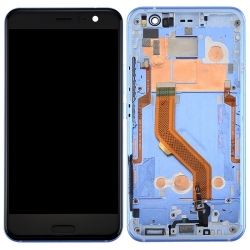 HTC U11 LCD Screen With Front Housing Digitizer Module - Blue