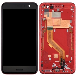 HTC U11 LCD Screen With Front Housing Module - Red