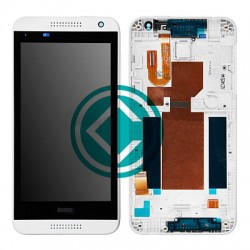 HTC Desire 610 LCD Screen With Front Housing Module - White