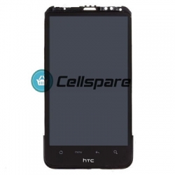 HTC Inspire 4G LCD Screen With Front Housing Module - Black