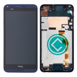 HTC Desire 816 LCD Screen With Front Housing Module - Blue