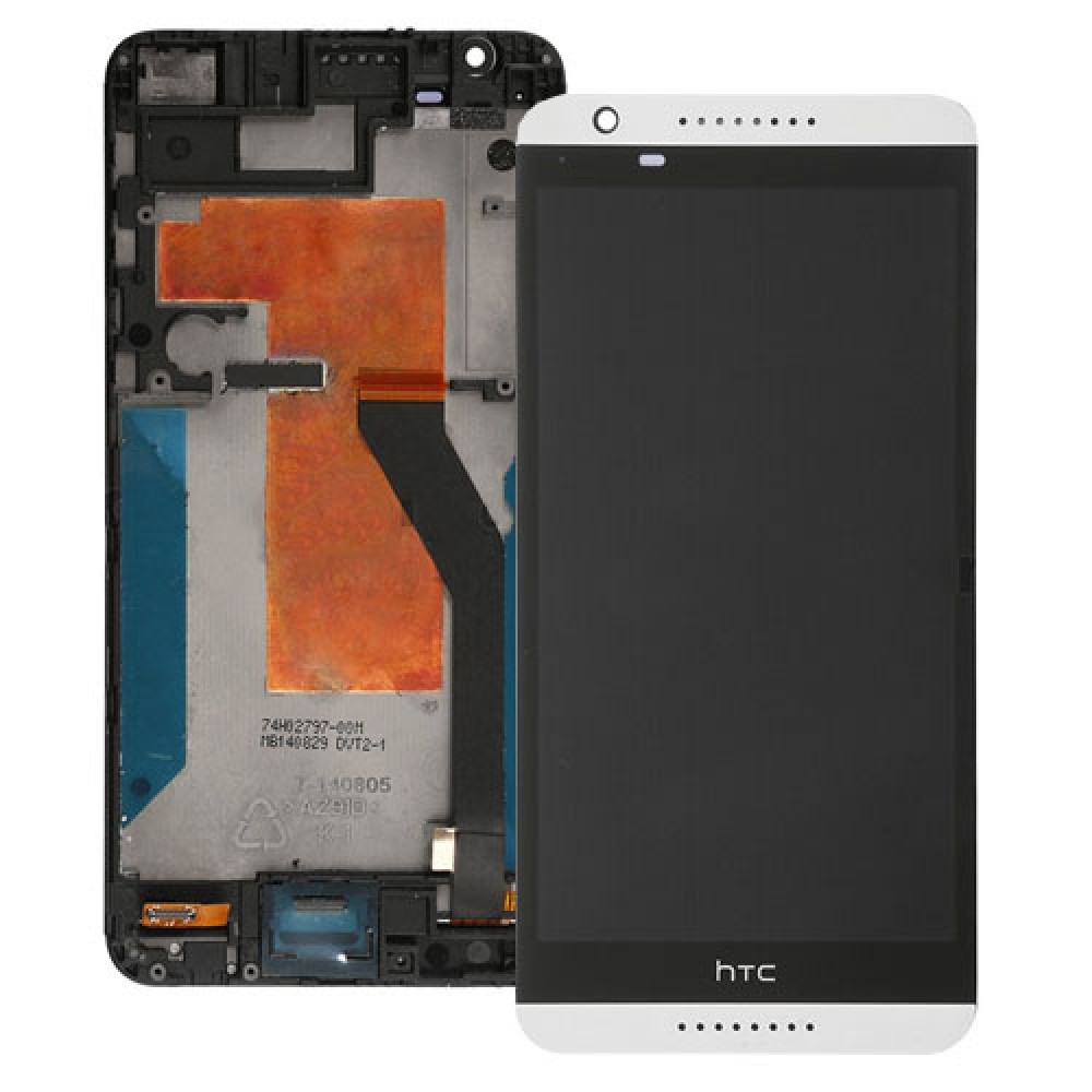 HTC Desire 820 LCD Screen With Front Housing Replacement White Cellspare