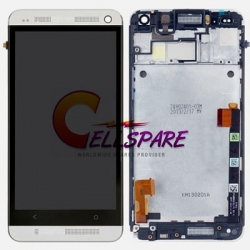 HTC One M7 LCD Screen With Front Housing Module - White