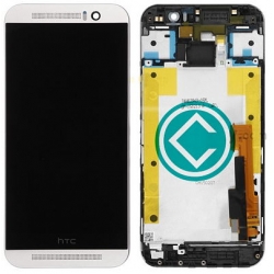 HTC One M9 LCD Screen With Front Housing Module - Silver