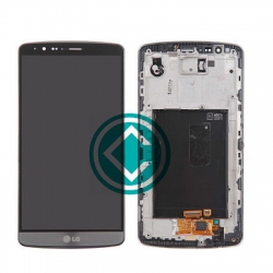LG G3 D855 LCD Screen With Front Housing Module - Gray