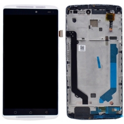 Lenovo A7010 LCD Screen With Frame Module - White