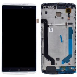 Lenovo A7010 LCD Screen With Frame Module - White