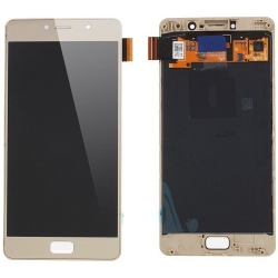 Lenovo P2 LCD Screen With Front Frame Module - Gold