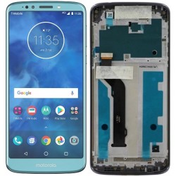 Motorola Moto E5 Plus LCD Screen With Frame Module - Blue